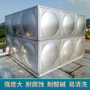 不锈钢消防水箱方形保温储水罐工厂酒店冷水塔304 地埋蓄水箱水池