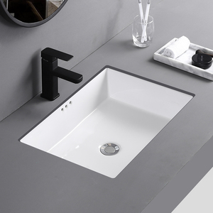 适配九牧直角平底台下盆洗脸洗手池长方形陶瓷家用嵌入式阳台单盆