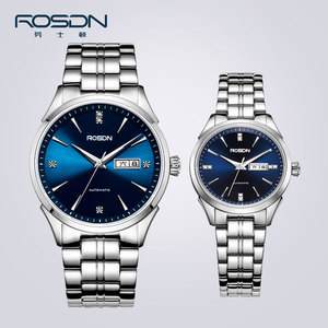 劳士顿情侣手表机械表正品高级感男女士全自动机械表时尚气质防水