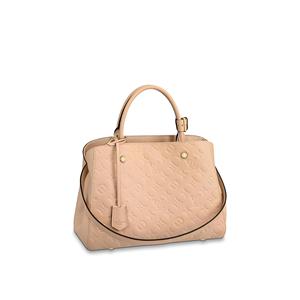 法国 2020新款 lv/路易威登 蒙田中号全牛皮手提单肩包m44311