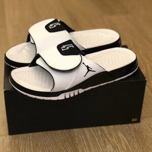 aj11康扣拖鞋男外穿复活节酷灰黑白色按摩运动魔术贴沙滩凉拖鞋女