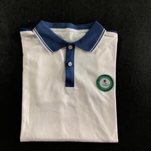 学生校服佛山市南海区金沙中学夏装(蓝边)校园服饰