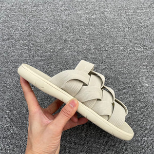 2022夏季新款bv男士拖鞋外穿松紧带橡皮筋编织平底露趾一字拖凉鞋