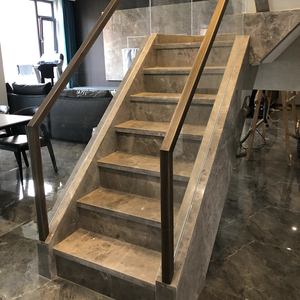 天然大理石楼梯踏步台阶砖定制别墅家用人造岩板室外梯步石材板材