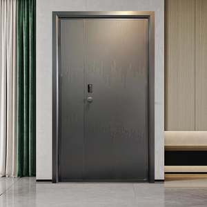 防盗门子母门精雕铸铝门别墅大门甲级入户门高端定制家用进户门