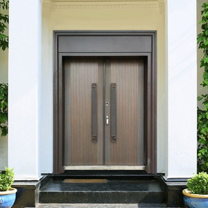 德诺克新款别墅大门双开门家用进户门中式现代高端定制防爆铸铝门