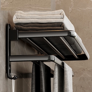 置衣架放衣服浴室冲凉房沐浴露挂毛巾卫生间的杆子挂衣架置物架