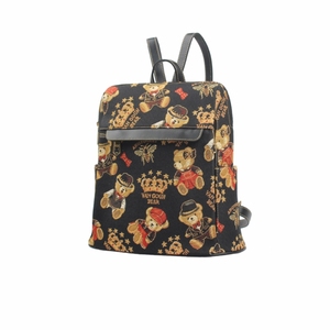 van gogh bear/梵高小熊v-075卡通拉链书包奢华 街头潮流背包出行