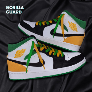 适配air jordan 1 mid se白绿橙aj1湖人黄绿色鸳鸯鞋绳高帮鞋带