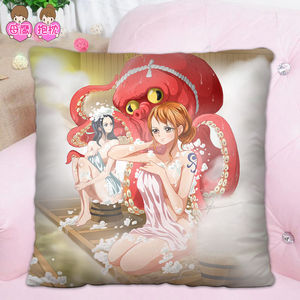 娜美动漫抱枕双面海贼王小贼猫来图定制印照片靠垫枕头男女生礼物