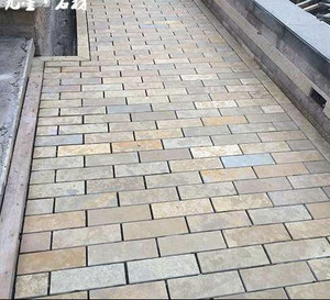 火烧石地砖火烧板地砖 户外 庭院石材铺 地砖景观石材加工安装