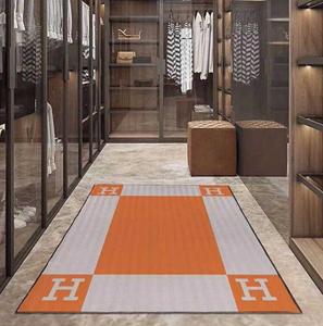 00tb7020796220淘宝爱马仕橙色床边地毯卧室床边毯轻奢大h地垫小