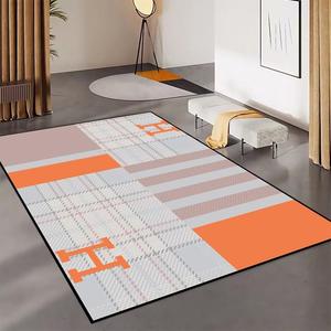 爱马仕地垫门垫进门入户居家地毯衣帽间雕花绒h字母轻奢地毯防滑