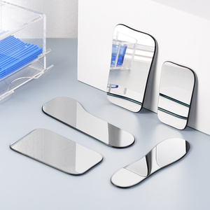 牙科正畸拍照双面玻璃反光板防雾反光镜口内高清颊舌侧颌向摄影板