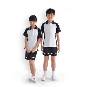 佛山市小学生校服顺德区小学生校服夏季短袖短裤男女套装学校同款