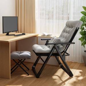 工作椅午睡折叠椅子床两用小型工位躺椅能躺着睡觉的可躺可坐办公