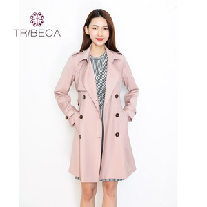 春款纽扣修身显瘦中长风衣外套女tribeca翠贝卡旗舰店899
