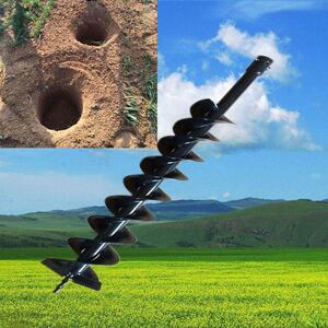 4cm-12cm汽油机打洞机打孔机钻头螺旋钻杆钻挖坑土机地钻合金钻头