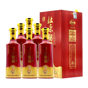 杜康秘藏3 礼盒装42度500mlx6瓶整箱浓香型白酒纯粮食酒婚宴送礼