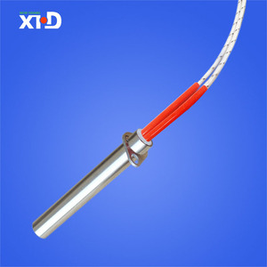 带法兰单头电热管 1000w加热棒大功率加热管 米思米筒式加热器