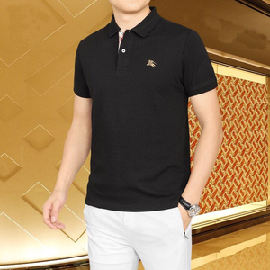 巴布瑞t恤男短袖polo衫夏巴宝莉纯棉男士半袖上衣奢侈品男装潮流