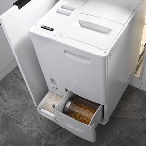 悍高 米箱 橱柜嵌入式米箱 厨房家用抽屉式米面箱米桶米柜拉篮