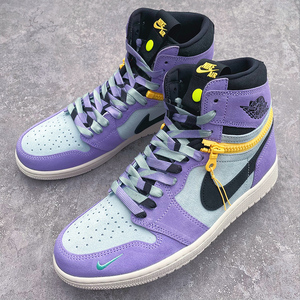 乖薰仙女原创适配af1空军一号aj1紫罗兰拉链三色拼接鞋带