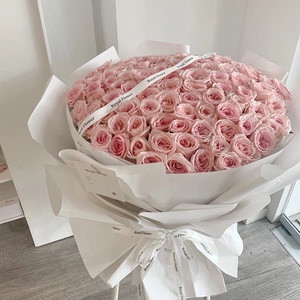 送女友99朵红粉玫瑰花求婚花束鲜花速递上海北京订花生日同城配送