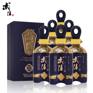 武陵酒中酱53度500ml*6瓶酱香型糯红高粱高度大曲白酒礼盒整箱装