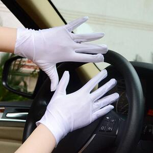 904人付款天猫开车专用白手套夏季薄款防晒高弹力氨纶男女黑色礼仪