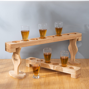 实定制杯托盘酿啤酒杯精杯托酒吧杯垫品鉴托试饮木木制木木威士忌