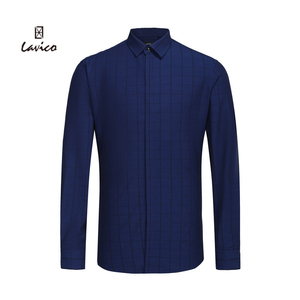 lavico/朗维高男士长衬春季婚庆内搭长袖衬衫男lavico男装旗舰店