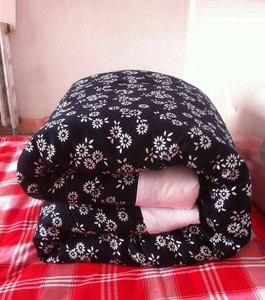 结婚包边复古棉被 传统 手工缝制棉花陪嫁大花布被面喜被老式被.