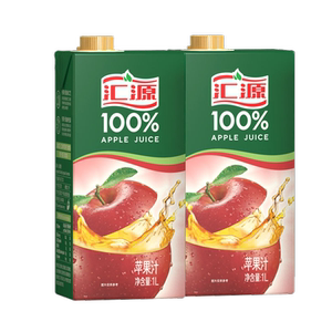 汇源果汁 1l果汁 100%组合装 1l*2盒果汁饮料大瓶 新鲜果汁果蔬汁