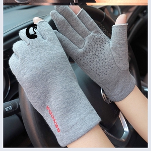 手套男露两指快递员露二指手套漏2指打包保暖驾驶开车防滑骑行用