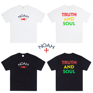 noah fishbone tee鱼骨头美式高街风ins潮牌宽松短袖t恤男女情侣