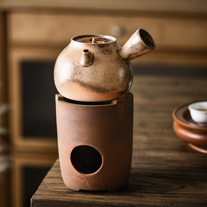 炭炉煮茶炉工夫茶炉碳炉子煮水壶柴烧茶壶潮州红泥炭炉老式小风炉