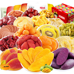良品铺子百草味水果干大礼包散装小吃零食铺蜜饯混合芒果果脯干果