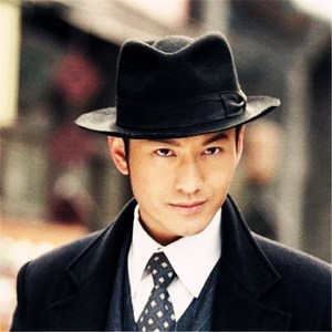 男旅游遮阳帽男士个性小礼帽高顶卷边帽子左翔太郎帽子同款0人付款26