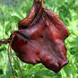 开味九州腊肉农家自制烟熏腊猪头肉纯手工腊土猪脸特色腊味下酒菜