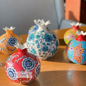 土耳其手工石榴瓶摆件中东特色寓意多籽多福玄关装饰居家摆设