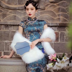 出租民国旧上海滩风军阀太太冯程程金陵十三钗摄影写真复古风旗袍