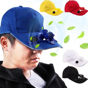 帽子谜你戴风扇戴带在头上的风扇风扇头顶 成人头戴式小电风扇充