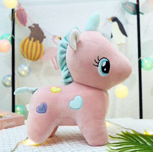 毛绒玩具马公仔可爱卡通小马