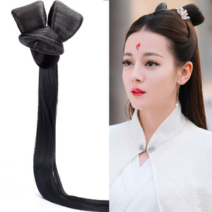 古装假发汉服造型 牛角发包发髻微蓬松发排组合cos白凤九古风发髻