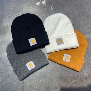 迪卡侬carhartt潮牌卡哈特经典款保暖针织帽秋冬冷帽情侣男女滑雪