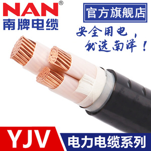 广州南洋牌VV3芯10 16平方电缆国标钢带铠装铜芯YJV电线厂家直销