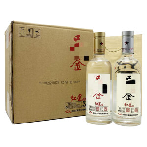 北京红星二锅头52度 43度品鉴酒清香型白酒500ml*6瓶整箱快递包邮