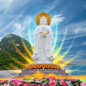 三亚南海观音菩萨南山海上观音菩萨画像挂像佛像一张也定做