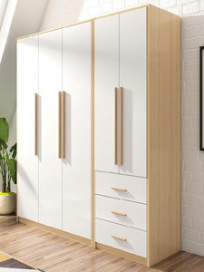 简约衣柜双门柜对开门储物衣柜